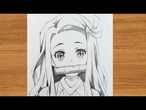 How to Draw Anime Girl "NEZUKO KAMADO" ✨ | step by step 