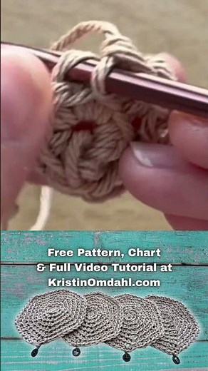 How to Single Crochet Through Back Loop Only | Free Coaster Round 2