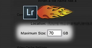 Lightroom Slow? Try Setting a Huge Cache Size