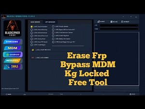 Block Ciphier Tool V1.0.0.1 | Erase Frp | KG Locked | MDM