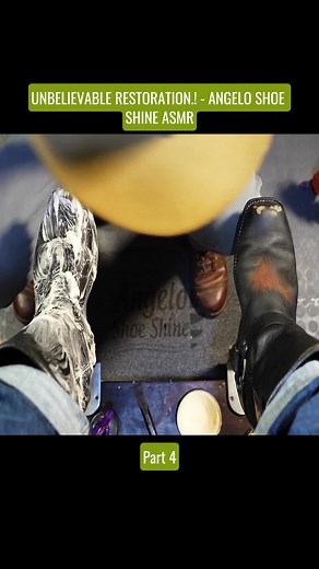 #style #western #shoes #seat #relax #shoeshine #cowboyboots #cleaning #asmr #boot