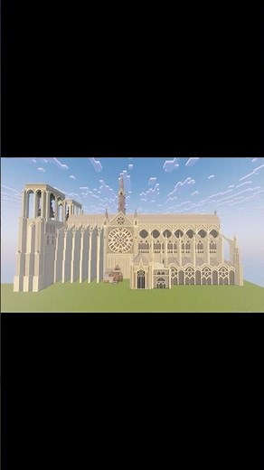 Building Notre Dame in Minecraft!