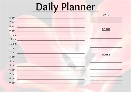 Macro Red Tulip Daily Desktop Planner Printable – Macro Botanical Organizer for Calm, Intentional Living - Etsy UK