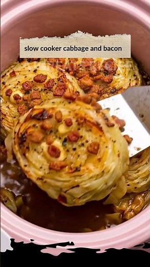 slow cooker cabbage and bacon
