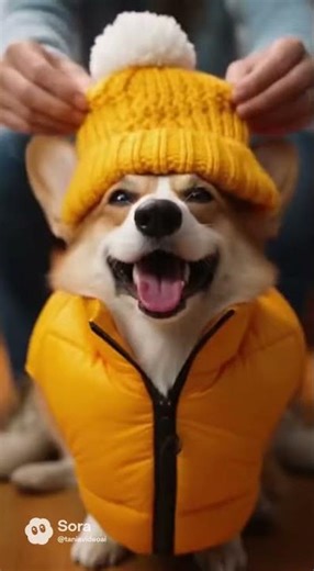 Grumpy Cat and Happy Corgi! 🤣 The Perfect Walking Pair