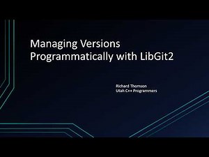 Managing Versions Programmatically with LibGit2