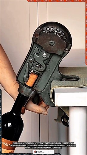 Lever Corkscrew Tool: Removing Wine Bottle Corks With Steady #tool #tools #innovation