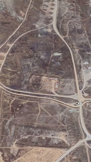 Iranian military base hidden between canyons in the border region