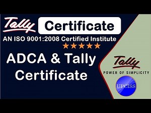 Tally and ADCA Certificate UPCISS
