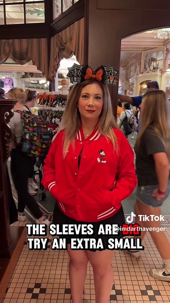 New Red Mickey Mouse Jacket in Disneyland #disneyland #disneymerch #disney #jackets #mickeymouse #fyp@magicaljulia_everafter