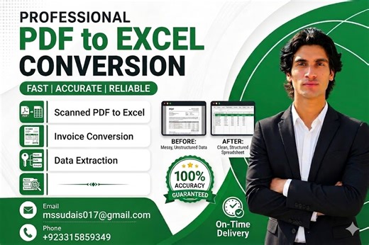 I will convert PDF to Excel or Word accurately | Sikaty