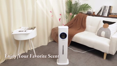 Humidifier Large Room, 2.1Gal/8L Humidifiers for Bedroom Home with Essential Oil Diffuser, Top Fill Whole House Cool Mist Humidifiers for Plants Baby Kids Adults Office, White