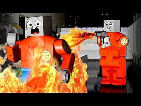 Can I Escape a Lego MURDERER?! (Brick Rigs)