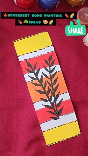 beautiful boho painting ideas|| simple boho painting ideas||😍🌈 #viral #shortsfeed #trending #art
