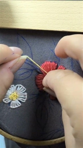 Hand Embroidery on T-Shirt 👕✨ | Floral Stitching for Fashion, Style & DIY Wear