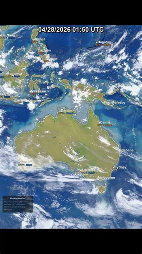 Asia-Pacific 24 Hour Satellite Weather | April 28, 2026