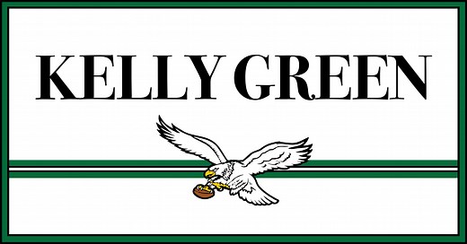 Philadelphia Eagles Kelly Green