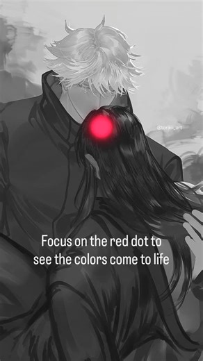 Torikii / 图里基 on Instagram: "This is such a cool effect 😭💕💕 This optical illusion is called “Negative Afterimage Illusion” where your eyes get tired from the long focus of the inverted colors and once it’s switched back to black & white, it creates a temporary illusion of the correct colors"