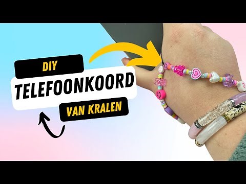 TELEFOON KOORDJE MAKEN VAN KRALEN 🔥 | DIY