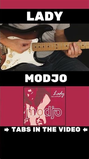 Lady Hear me tonight | Modjo (Guitar tabs in the video) #guitar #guitarcover