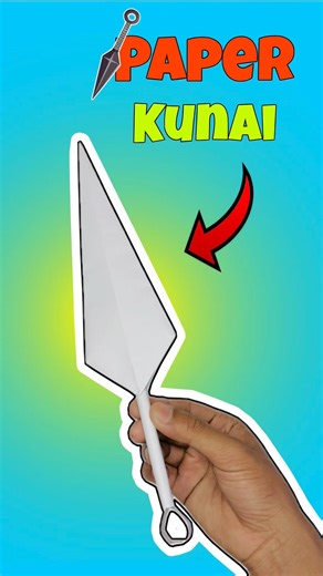 How to make paper kunai 🗡️, unique paper kunai, #shorts