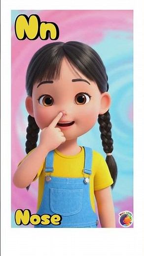 N is for nose|| alphabet letter N ||a to z words for kids#alphabet #kidslearning