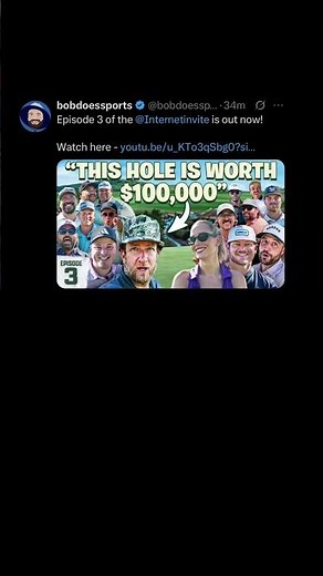 Internet Invitational Episode 3 | Barstool Sports x Bob Does Sports #golf #zachriddlegolf #barstool