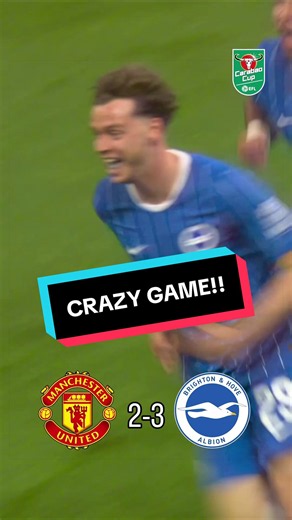 Brighton comeback beats Man United 3-2 — Carabao Cup upset