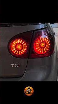 Golf 5 Custom Led Tail Light Design #automobile #led #diy #golf #project #ledlights #golf5