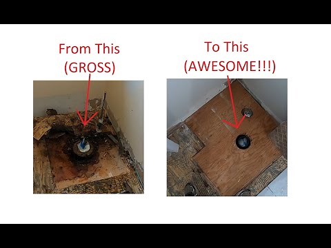 How To Fix Rotten Subfloor Under Toilet and Raise The Toilet Flange