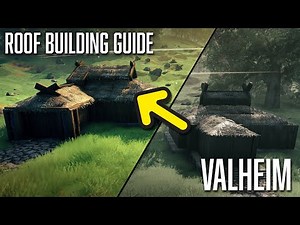 HOW TO BUILD Roofing like a PRO in VALHEIM!