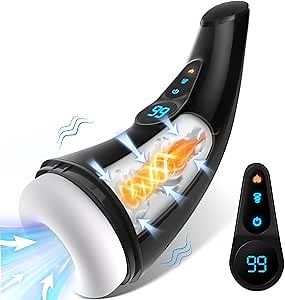 Adult Sex Toys Male Masturbator - APP Control Adult Sex Toys for Men Male Vibrator with 9 Sucking & 9 Vibrating, 3D Textured Sleeve Heating Blowjob Pocket Pussy, Penis Pump Sex Machine