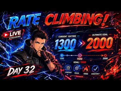 1300 ➝ 1500 LIVE! The Grind to 2000 Begins | Day 33🔥| Chess.com Live Stream | Road to 2000