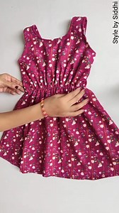 Very Easy A-line Baby Frock Cutting and Stitching #sew #sewing #sewinghacks #sewingideas #stitch #fashiondesigning #fashion #design #stitching | Style By Siddhi