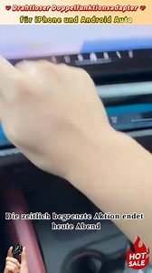Weg mit den Kabeln! 🚗✨ Kabellos in Sekunden! Unser magischer Adapter verwandelt Ihr kabelgebundenes CarPlay/Android Auto in kabellose Freiheit! 🌈 ⚡ Sofortiges Upgrade - Verabschieden Sie sich für immer von lästigen Kabeln 📲 Smart & reibungslos - Funktioniert einwandfrei mit CarPlay & Android Auto 🔌 Plug & Cruise - Kein Einrichten, nur pures Fahrvergnügen Ihr Auto wurde gerade intelligenter - und kabellos! 🎯💫 | Boutiqunb us