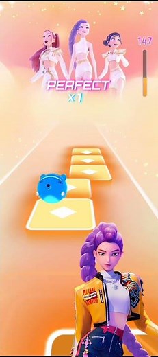 “K-Pop Girls Dance Tiles Hop | Neon Beat Remix”