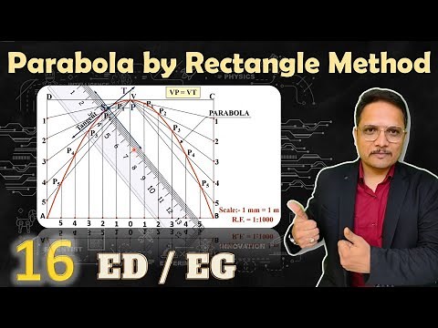 Parabola by Rectangle Method/Oblong method | Normal and tangent to Parabola | Engineering Drawing