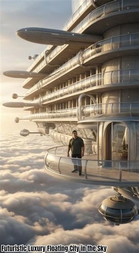 #Futuristic Floating City in the Sky@Amazing World Views