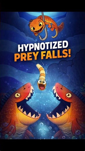 The Hunter Became the Snack 🐟👀 #shorts #animation #cartoon