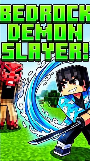 Insane Demon Slayer Mod for Minecraft MCPE! 😱 #minecraftshorts#gaming