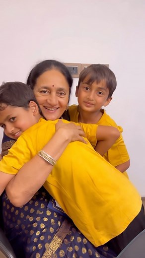 Riaan & Rahyl gave their football medals 🥇 to their Aajimaa for Mother’s Day. Some moments in life are just priceless. Spend time with your parents and spend time with your children. | Riteish Deshmukh