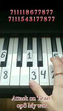 Attack on Titan op 6 - "My war" (season 4) piano.