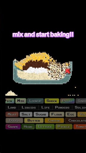 “make a Yule log” in #Sandboxels #browsergame