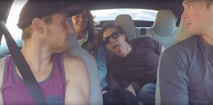 Using the Tesla Model S Ludicrous' 1G of force to eat a snack [Update: video removed]