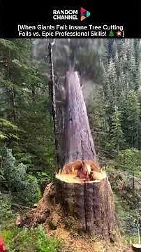 When Giants Fall: Insane Tree Cutting Fails vs. Epic Professional Skills! 🌲💥