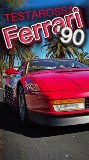 Clean 1990 Ferrari Testarossa all original #cartok #automobile #italiancars #classic #supercars