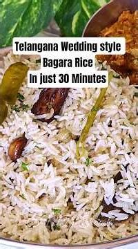 Trending Series Ep-99 🔥 Telangana Wedding Style Bagara Rice in Just 30 Minutes 🍚😍