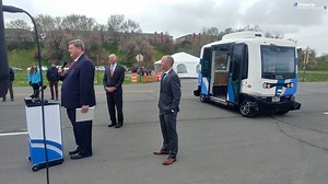 Utah's first autonomous shuttle made its public debut