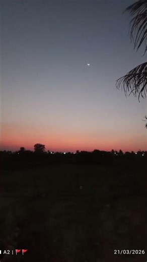 sun set view and Moon 🌘🌥️🌌#sunset please like and subscribe