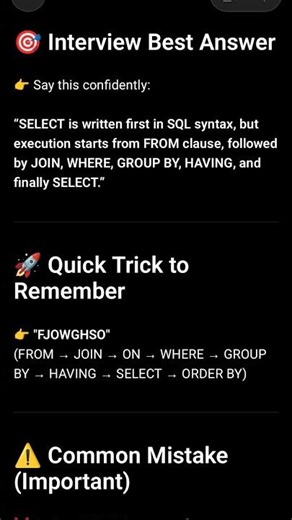Writing Order SQL Syntax #shorts